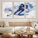 Hockey Player Wall Art Canvas Print - Sports-Inspired