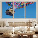 Carl Fredricksen, Up Movie Wall Art, Balloons Wall Art, Air