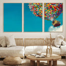Carl Fredricksen, Up Movie Wall Art, Colorful Balloon House