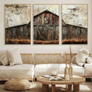 Rustic Barn Wall Art | Farmhouse Wall Decor Canvas Print |