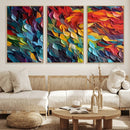 Vibrant Abstract Leaf Wall Art Canvas Print | Bold Colorful by MyGreatCanvas | Canvas Wall Art Prints | Photo Prints & Wall Decor