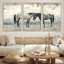 Chines Style Majestic Horses Wall Art | Ready to Hang and