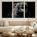 Bear Canvas Print | Wildlife Wall Art for Cabin Decor |