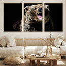 Grizzly Bear Canvas Print | Wildlife Wall Art for Cabin by MyGreatCanvas | Canvas Wall Art Prints | Photo Prints & Wall Decor