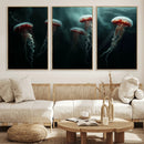 Abstract Jellyfish Wall Art Canvas Print