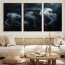 Jellyfish Wall Art Canvas Print, Elegant Wall Decor