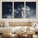 Jellyfish Wall Art Canvas Print, Modern Abstract Jellyfish