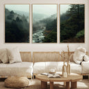 Misty Forest Wall Art | Ready to Hang and Framed | Tranquil