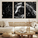 Winter Horse Wall Art | Black and White Horse Print | Ready by MyGreatCanvas | Canvas Wall Art Prints | Photo Prints & Wall Decor