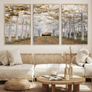 Forest Grove Wall Art | Serene Pathway Canvas Print | Ready