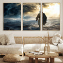 Jesus Walking Water Wall Art – Inspirational Christian