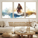 Watercolor Jesus Walking Wall Art Print, Jesus Water Canvas by MyGreatCanvas | Canvas Wall Art Prints | Photo Prints & Wall Decor