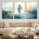 Watercolor Jesus Walking on Water Canvas Print, Christian by MyGreatCanvas | Canvas Wall Art Prints | Photo Prints & Wall Decor