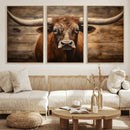 Longhorn Bull Wall Art | Canvas Print | Ready to Hang | by MyGreatCanvas | Canvas Wall Art Prints | Photo Prints & Wall Decor
