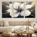 White Flower Wall Art Canvas Print | Ready to Hang |