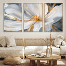 White and Gold Floral Canvas Wall Art - Framed and Ready to by MyGreatCanvas | Canvas Wall Art Prints | Photo Prints & Wall Decor
