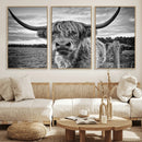 Scottish Highland Cow Canvas Wall Art Farmhouse Decor, by MyGreatCanvas | Canvas Wall Art Prints | Photo Prints & Wall Decor