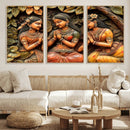 Indian Woman Statue Wall Art Canvas Print