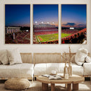 Wolfpack Football Team Wall Art Print - Raleigh