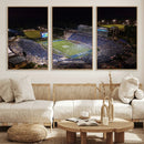 Duke University Blue Devils Football Print Canvas - Durham
