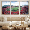 Cincinnati Bearcats Football Team Print - Nippert Stadium Wall Art Canvas Print