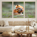 Heartwarming Fox and Baby Cub Wall Art | Ready to Hang