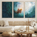 Powerful Jesus Canvas Print - Hand of Salvation,
