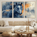Abstract Blue Horse Wall Art Print Canvas | Horse Wall Art by MyGreatCanvas | Canvas Wall Art Prints | Photo Prints & Wall Decor