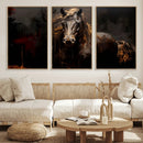 Abstract Black Horse Canvas Print for Farmhouse Wall Art | by MyGreatCanvas | Canvas Wall Art Prints | Photo Prints & Wall Decor