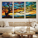 Mosaic Tree Wall Art | Ready to Hang Stained Glass Style