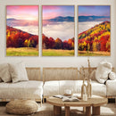 Autumn Mountain Foggy Landscape Wall Art Canvas Print | by MyGreatCanvas | Canvas Wall Art Prints | Photo Prints & Wall Decor