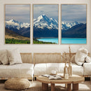 Mount Cook and Lake Pukaki Canvas Wall Art Print – Majestic by MyGreatCanvas | Canvas Wall Art Prints | Photo Prints & Wall Decor