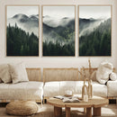 Misty Forest Canvas Print Wall Art Premium Canvas Print a
