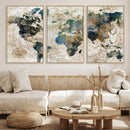 Framed Vintage World Map Wall Art – Abstract Map Canvas by MyGreatCanvas | Canvas Wall Art Prints | Photo Prints & Wall Decor
