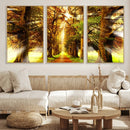 Sunshine in Forest and Trees Wall Art Canvas Print by MyGreatCanvas | Canvas Wall Art Prints | Photo Prints & Wall Decor