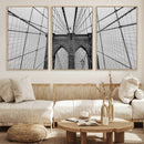 Large Brooklyn Bridge Wall Art Canvas Print