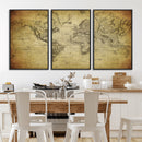 Push Pin World Map Canvas Print – Travel Tracker Wall Art