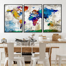 World Map Canvas Print – Framed Travel Map Wall Art for by MyGreatCanvas | Canvas Wall Art Prints | Photo Prints & Wall Decor