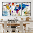 World Map Canvas Print – Framed Travel Map Wall Art for by MyGreatCanvas | Canvas Wall Art Prints | Photo Prints & Wall Decor