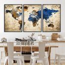 World Map Canvas Print – Detailed Map of the World Wall Art by MyGreatCanvas | Canvas Wall Art Prints | Photo Prints & Wall Decor