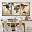 World Map Canvas Print – Detailed Map of the World Wall Art by MyGreatCanvas | Canvas Wall Art Prints | Photo Prints & Wall Decor