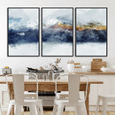 Abstract Mountain Range Art Canvas Print | 3 Panel by MyGreatCanvas | Canvas Wall Art Prints | Photo Prints & Wall Decor