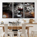 Red Wine and Glass Canvas Print by MyGreatCanvas | Canvas Wall Art Prints | Photo Prints & Wall Decor