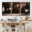 Red Wine and Bottle Canvas Print by MyGreatCanvas | Canvas Wall Art Prints | Photo Prints & Wall Decor