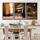 Wine and Bottle Wall Art Canvas Print by MyGreatCanvas | Canvas Wall Art Prints | Photo Prints & Wall Decor
