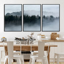 Autumn and Misty Trees in the Forest Wall Art Canvas Print, by MyGreatCanvas | Canvas Wall Art Prints | Photo Prints & Wall Decor