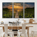 Lake and Flower Wall Art Canvas Print by MyGreatCanvas | Canvas Wall Art Prints | Photo Prints & Wall Decor