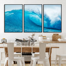 Big Ocean Surfing Wave Wall Art Canvas Print by MyGreatCanvas | Canvas Wall Art Prints | Photo Prints & Wall Decor