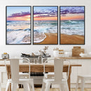 Coastal Sunset Art Beach Canvas Wall Art Print | Ocean Waves by MyGreatCanvas | Canvas Wall Art Prints | Photo Prints & Wall Decor