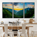 Green Forest Wall Art Canvas Print